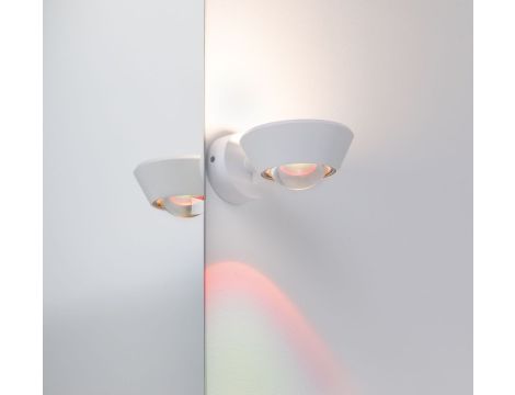 Oprawa ścienna SABIK LED DIM 13W 800lm/ 390lm 2700K  IP44 230V biały mat / tworzywo sztuczne - 6