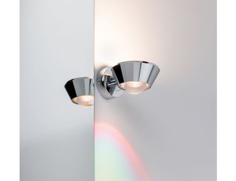 Oprawa ścienna SABIK LED DIM 13W 800lm/ 390lm 2700K  IP44 230V chrom / tworzywo sztuczne - 7