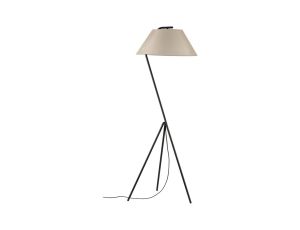 Lampa podłogowa NARVE E27 max. 60W 230V beżowy / czarny / tkanina / metal