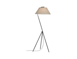 Lampa podłogowa NARVE E27 max. 60W 230V beżowy / czarny / tkanina / metal - image 2