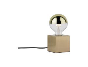 Lampa stołowa DILJA E27 max.1x20W 230V szczotkowany mosiądz / metal  