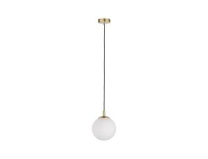 Lampa wisząca MENJA Neordic max. 1x20W E27 230V  biały / mosiądz szczotkowany - image 2