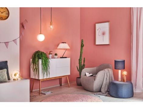 Lampa wisząca MENJA Neordic max. 1x20W E27 230V  biały / mosiądz szczotkowany - 4