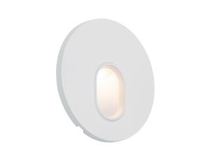 Oprawa przyschodowa WALL LED okrągła 1.1W 65 lm 2700K 230V biały / tworzywo sztuczne