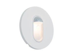 Oprawa przyschodowa WALL LED czujnik ruchu i zmierzchu okrągła 1.1W 65 lm 2700K 230V biały / tworzywo sztuczne