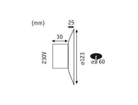 Oprawa przyschodowa NEORDIC LED okrągła 2W 30lm 2700K 230V biały mat / tworzywo sztuczne - 6