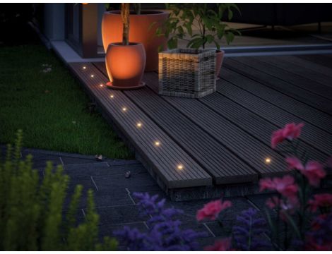 Zestaw opraw Plug & Shine MicroPen II 5x0,2W 3000K IP67 24V srebrny / stal - 5