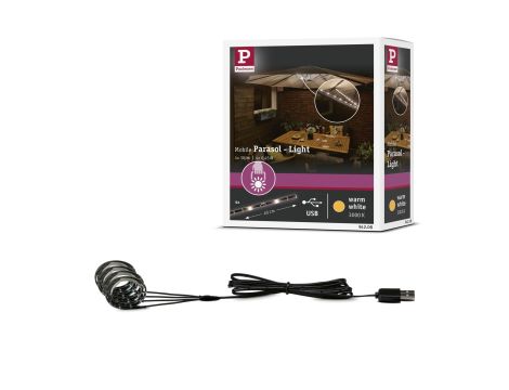Zestaw oświetlenia Led do parasola ogrodowego USB LED STRIPE 4x40cm 4x30lm 3000K - 7