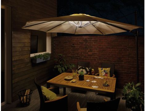 Zestaw oświetlenia Led do parasola ogrodowego USB LED STRIPE 4x40cm 4x30lm 3000K - 3