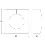 Czujnik światła Steinel Light Sensor Dual DALI-2 IPD natynkowy IP54 kwadrat biały - 4