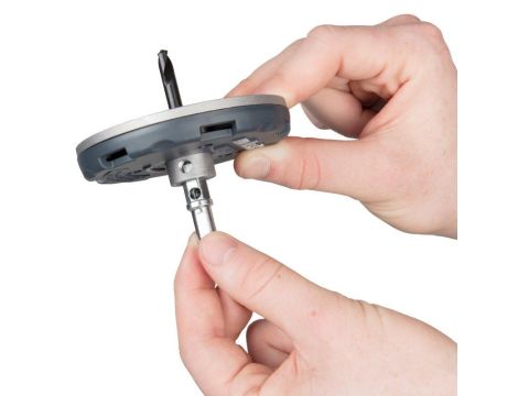 Otwornica regulowana Wolfcraft - instalacje elektryczne 35-83 mm - 2