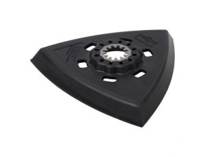 Trójkątny dysk szlifierski (z sytemem mocowania na rzep), SL Wolfcraft, wymiar boku: 95mm. Idealny do pracy w narożnikach- Starlock