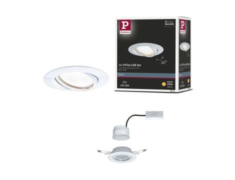 Oprawa wbudowana Base ruchoma 1x5W 230V 51mm Biały Mat/Metal - 6