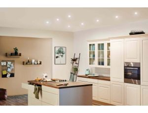 Oprawa do wbudowania NOVA LED stała zestaw 3xGU10 6.5W 460lm 78mm 2700K IP44 230V biały mat / aluminium