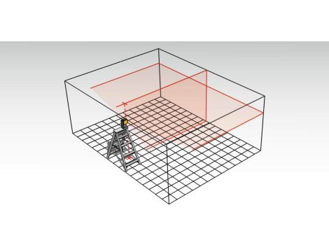 Laser krzyżowo-pionujący Stabila LAX 300, zestaw 4-częsciowy - 3