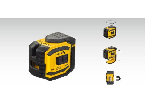 Laser krzyżowo-pionujący Stabila LAX 300 G, zestaw 4-częściowy - 3