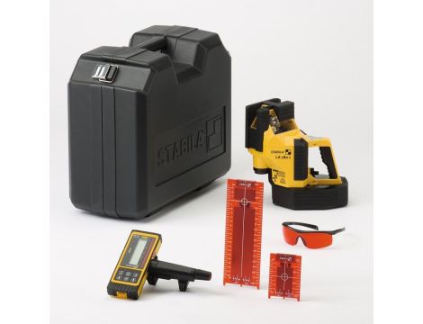 Laser wieloliniowy Stabila LA 180 L + REC 410 Line RF, zestaw 6-częściowy