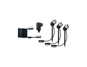 Zestaw opraw Plug & Shine PIKE  3x3,5W 3000K IP67 24V antracyt / tworzywo sztuczne