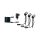 Zestaw opraw Plug & Shine PIKE  3x3,5W 3000K IP67 24V antracyt / tworzywo sztuczne