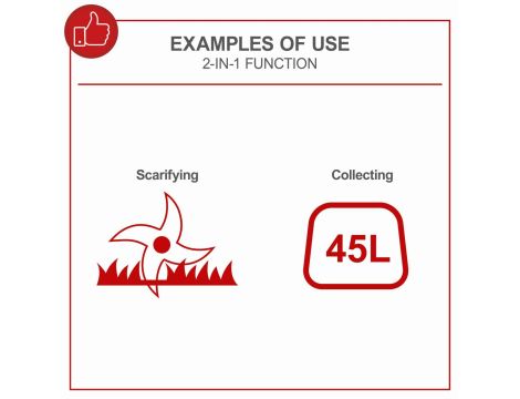 Wertykulator spalinowy Scheppach SCP40 2,2 kW 40cm 45l - 3
