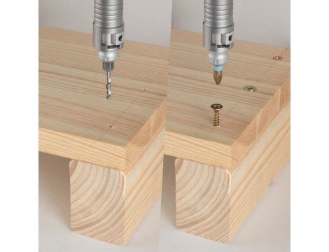 FLIPBIT, uchwyt dwustronny do montażu akcesoriów. Zestaw startowy, Wolfcraft - 4
