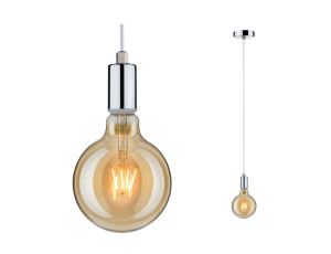 Lampa wisząca LARUS E27 max. 60W IP44 230V chrom / metal