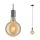Lampa wisząca LARUS E27 max. 60W IP44 230V czarny chrom / metal