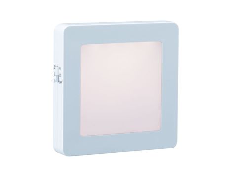 Lampka wtykowa nocna EASBY kwadratowa z czujnikiem zmierzchu 0,7lm 3000K biały / tworzywo sztuczne - 2