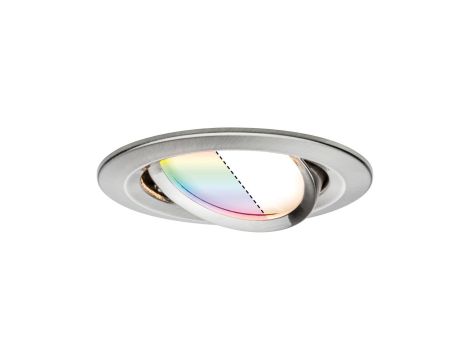 Oprawa do wbudowania NOVA PLUS COIN LED SH Zigbee wychylna 5.2W 400lm 84mm 2700-6500K IP23 230V szczotkowane żelazo - 3