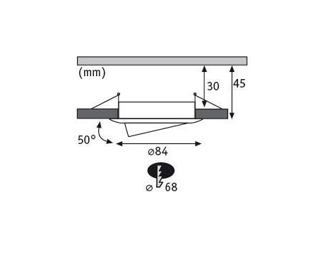 Oprawa do wbudowania 3x NOVA PLUS COIN LED RGBW SH Zigbee wychylna zestaw 3x5.2W 400lm 84mm 2700-6500K IP23 230V szczotkowane żelazo - 7