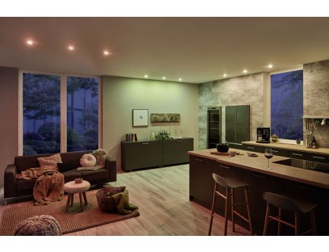 Oprawa do wbudowania 3x NOVA PLUS COIN LED RGBW SH Zigbee wychylna zestaw 3x5.2W 400lm 84mm 2700-6500K IP23 230V szczotkowane żelazo - 9