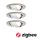 Oprawa do wbudowania 3x NOVA PLUS COIN LED RGBW SH Zigbee wychylna zestaw 3x5.2W 400lm 84mm 2700-6500K IP23 230V szczotkowane żelazo