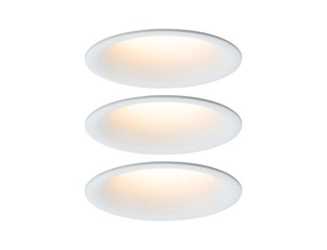 Oprawa do  wbudowania CYMBAL COIN LED DIM zestaw 3x6.5W 440lm 2000-2700K IP44 230V biały matowy