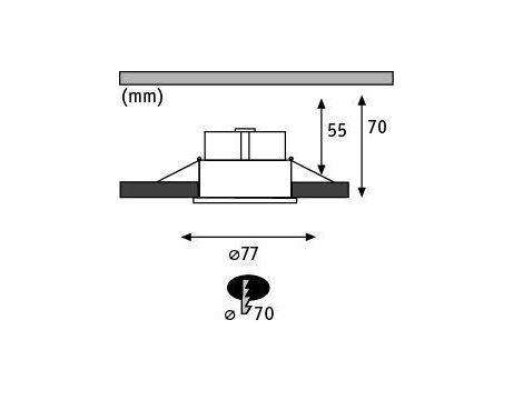 Oprawa do  wbudowania CYMBAL COIN LED DIM zestaw 3x6.5W 440lm 2000-2700K IP44 230V biały matowy - 8
