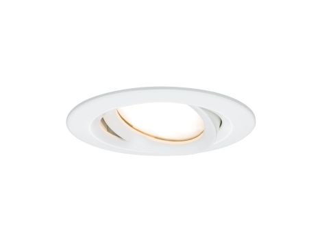 Oprawa do wbudowania NOVA PLUS COIN LED DIM wychylna 6W 470lm 93mm 2700K IP65 230V biały mat