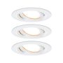 Oprawa do wbudowania NOVA PLUS COIN LED DIM wychylna zestaw 3x6W 470lm 93mm 2700K IP65 230V biały mat - 2