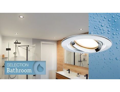 Oprawa do wbudowania NOVA PLUS COIN LED DIM wychylna zestaw 3x6W 470lm 93mm 2700K IP65 230V chrom - 5