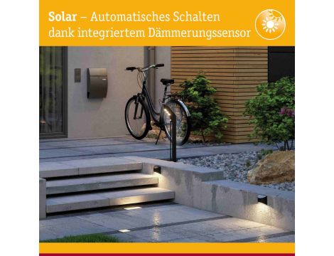 Oprawa elewacyjna ELLIOT LED solar 3000K 5lm IP44 metal / antracyt - 5