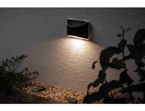 Oprawa elewacyjna ELLIOT LED solar 3000K 5lm IP44 metal / antracyt - 3