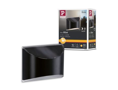 Oprawa elewacyjna ELLIOT LED solar 3000K 5lm IP44 metal / antracyt - 7