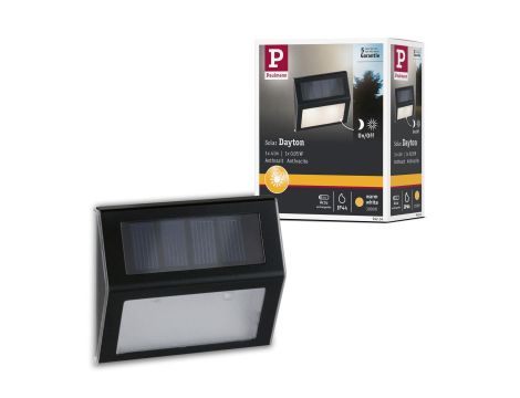 Oprawa elewacyjna DAYTON LED solar czujnik zmierzchu 3000K 2lm IP44 antracyt / tworzywo sztuczne - 7