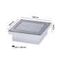 Oprawa wpuszczana ARON LED solar 12lm czujnik zmierzchu 10x10cm 3000K IP67 metal - 10