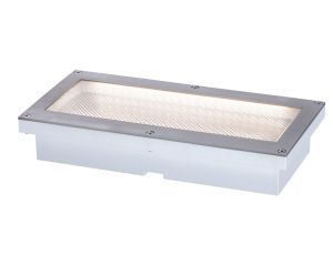 Oprawa wpuszczana ARON LED solar 40lm czujnik zmierzchu 20x10cm 3000K IP67 metal