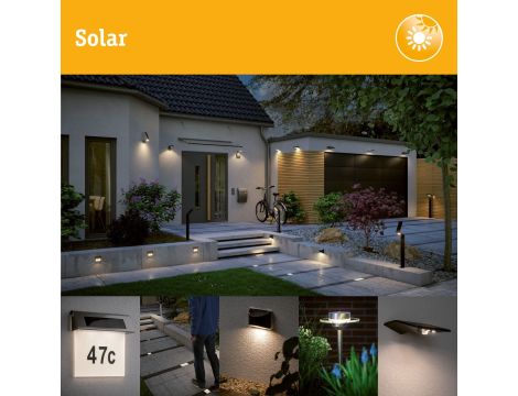 Oprawa ogrodowa SOLEY LED solar czujnik ruchu 3000K 100lm IP44 ruchu antracyt - 11