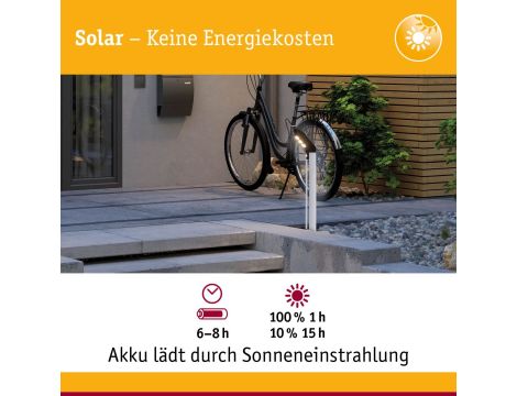 Oprawa ogrodowa SOLEY LED solar czujnik ruchu 3000K 100lm IP44 ruchu antracyt - 10