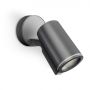 Oprawa elewacyjna z czujnikiem ruchu i zmierzchu SPOT ONE S PIR 7,47W 512lm 3000K IP44  IK03 230V antracyt / aluminium - 2