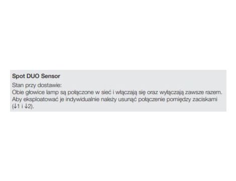 Oprawa elewacyjna z czujnikiem ruchu i zmierzchu  SPOT DUO S PIR 14,95W LED 1024lm 3000K IP44  IK03 230V antracyt / aluminium - 5