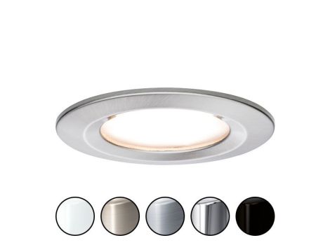 Oprawa do wbudowania NOVA COIN LED stała 6W 470lm 78mm 2700K IP44 230V szczotkowane żelazo - 5