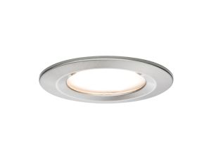 Oprawa do wbudowania NOVA COIN LED stała zestaw 6W 470lm 78mm 2700K IP44 230V szczotkowane żelazo - image 2