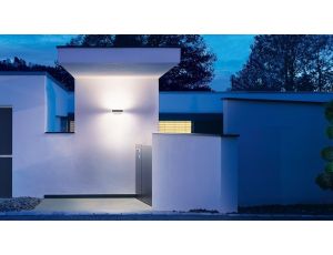 Lampa elewacyjna z czujnikiem ruchu i zmierzchu Steinel L 810 SC LED iHF Bluetooth Mesh Connect 9,8W 3000K 679lm IP44 IK03 230V antracyt / aluminium - image 2